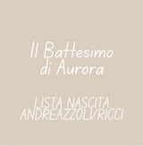 Battesimo Aurora (ANDREAZZOLI/RICCI)