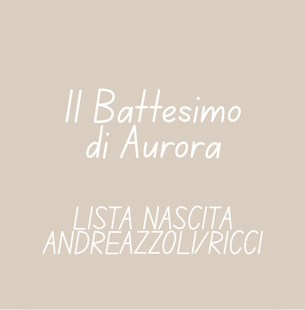 Battesimo Aurora (ANDREAZZOLI/RICCI)