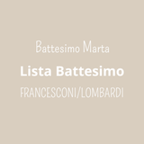 Battesimo Marta