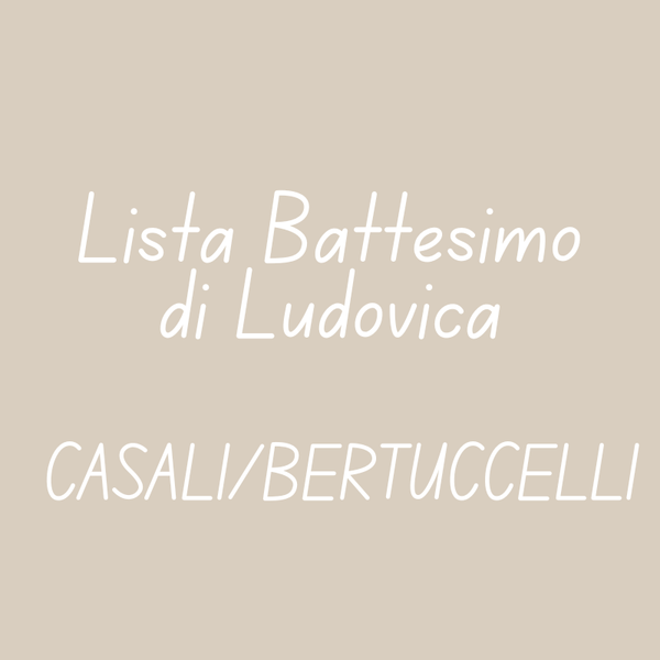 Battesimo Ludovica (CASALI/BERTUCCELLI)