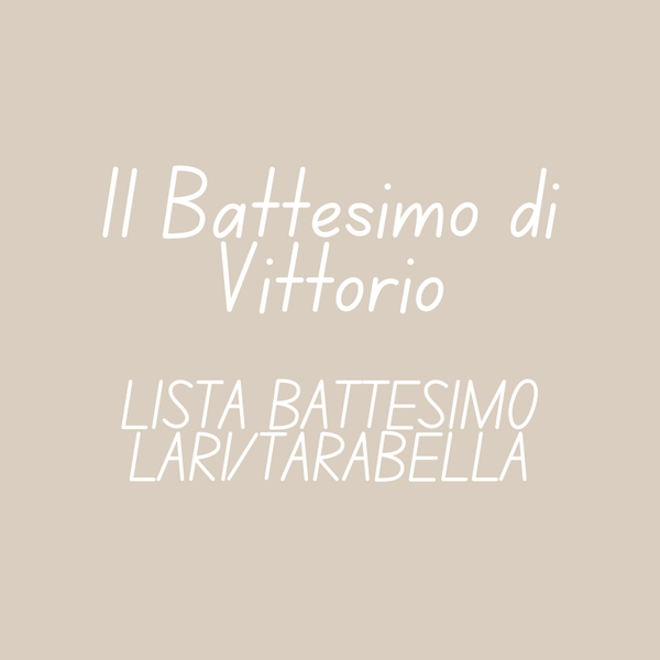 Battesimo Vittorio (LARI/TARABELLA)