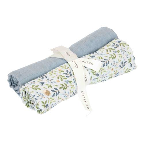Set swaddle azzurre 70x70cm