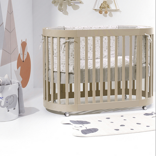 Kit trasformazione (da culla a letto ovale ) Tortora