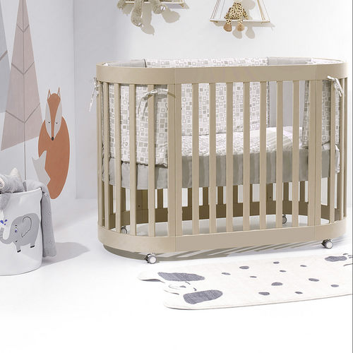 Kit trasformazione (da culla a letto ovale ) Tortora