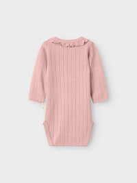 Body con colletto - Misty rose
