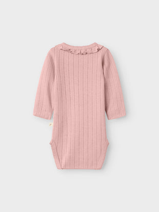Body con colletto - Misty rose
