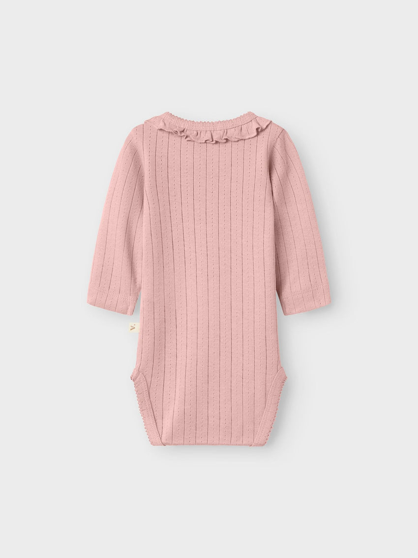 Body con colletto - Misty rose