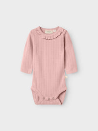 Body con colletto - Misty rose