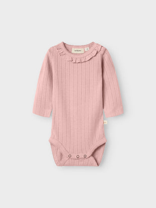 Body con colletto - Misty rose