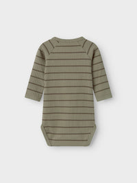 Body a costine verde - righe