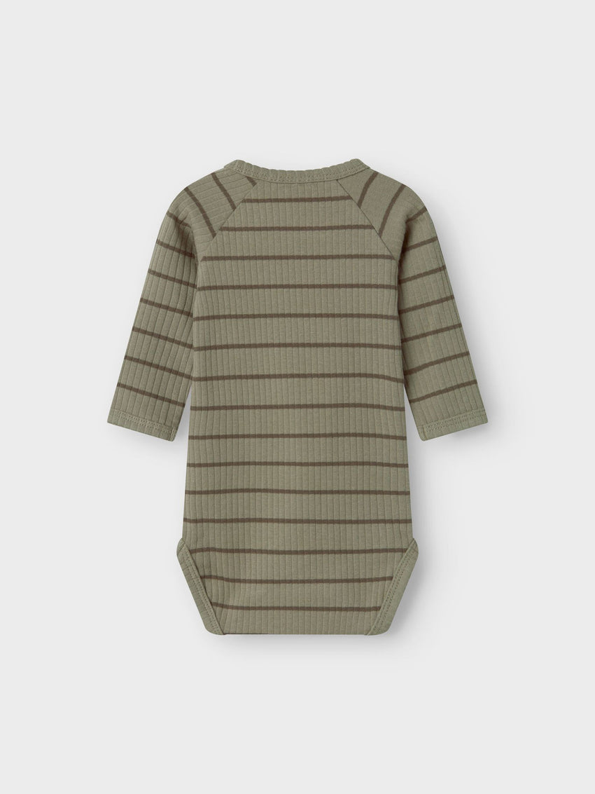 Body a costine verde - righe