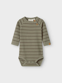 Body a costine verde - righe
