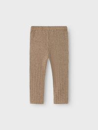 Leggings a costine beige