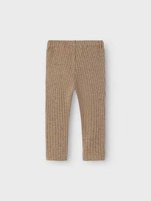 Leggings a costine beige