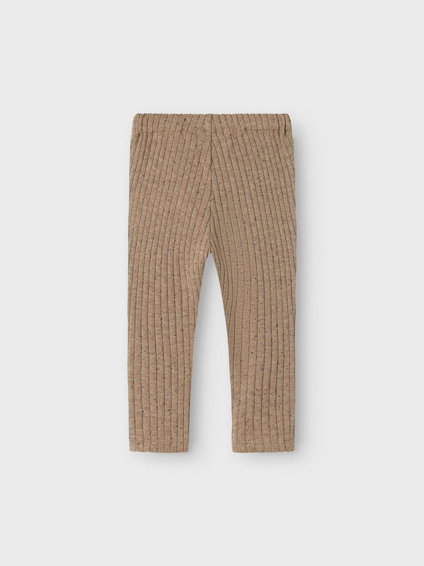 Leggings a costine beige