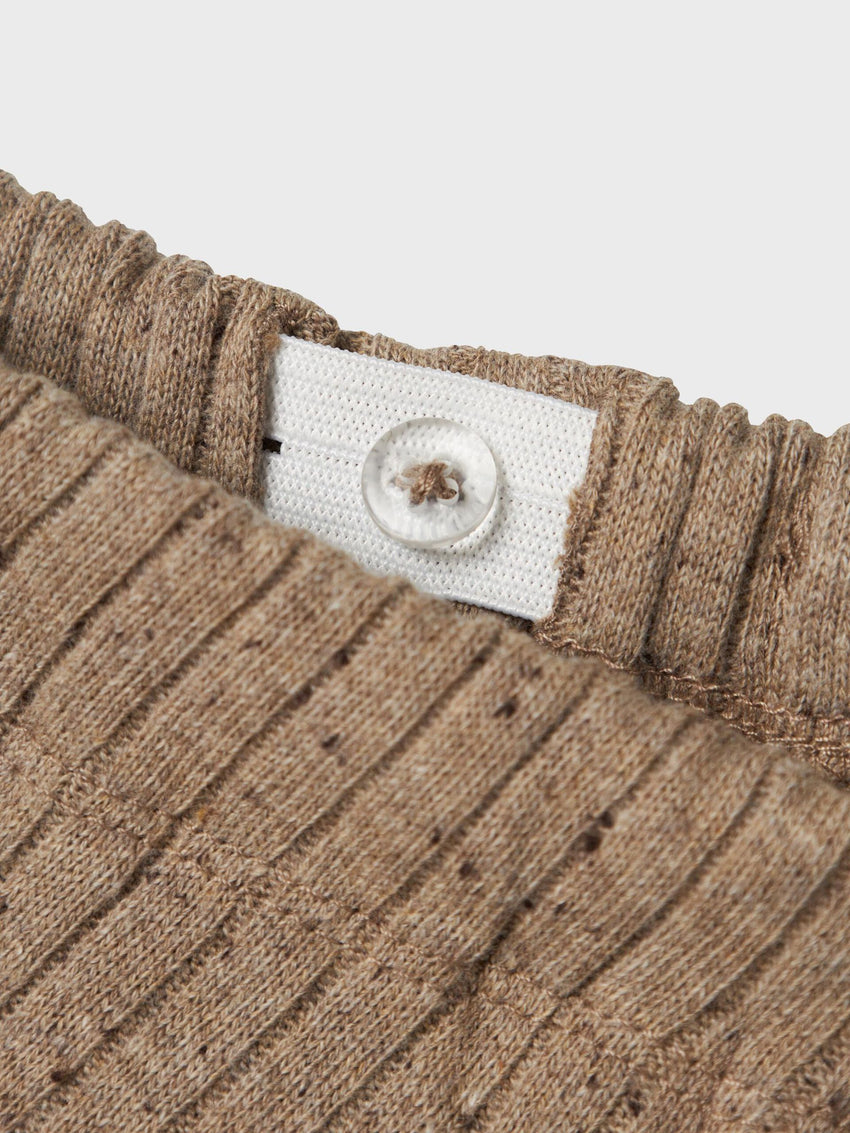 Leggings a costine beige
