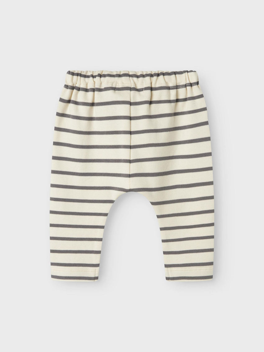 Pantalone morbido - righe grigie