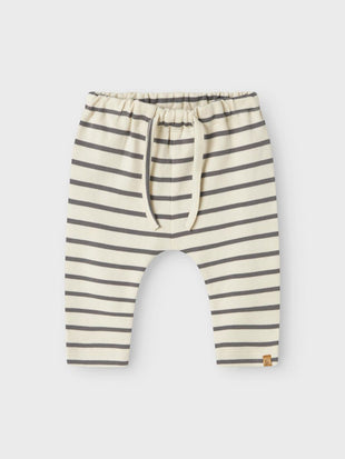 Pantalone morbido - righe grigie