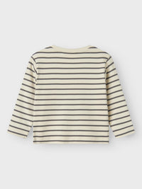 Maglia manica lunga - righe grigie