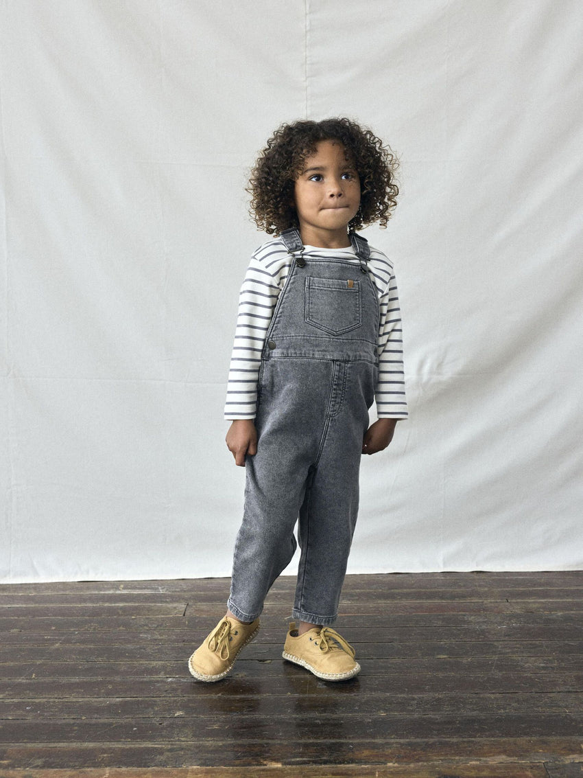 Maglia manica lunga - righe grigie