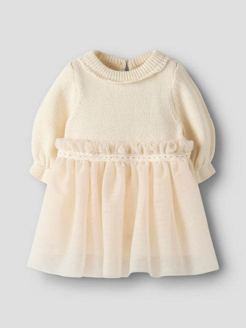 Abito in maglia con gonna in tulle - tg. 1 mese