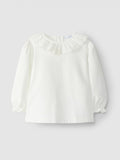 Blusa con collo volant - ricamato