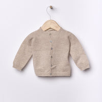 Cardigan in lana beige