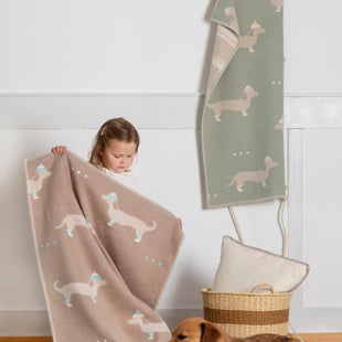 Copertina in lana 100x75 - Bassotti