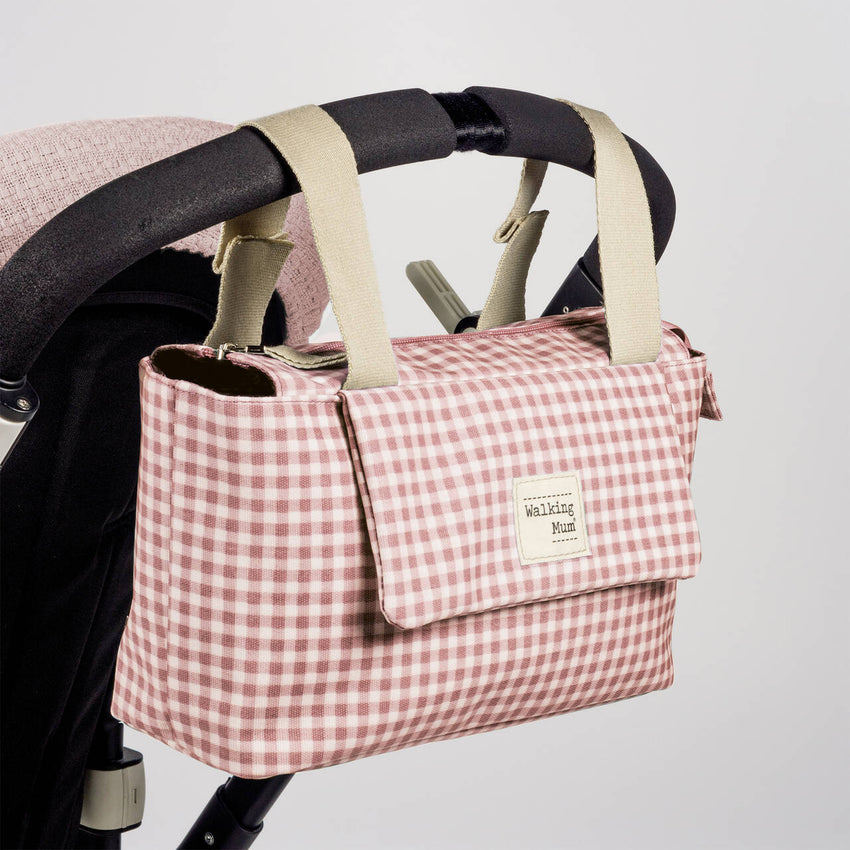 Organizer per passegino - vichy rosa