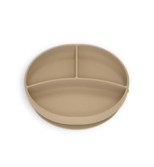 Piatto multiscomparto in silicone - beige
