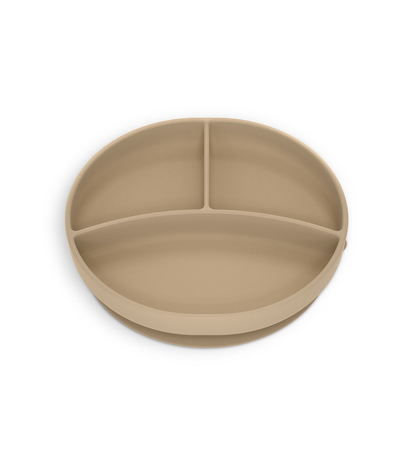 Piatto multiscomparto in silicone - beige