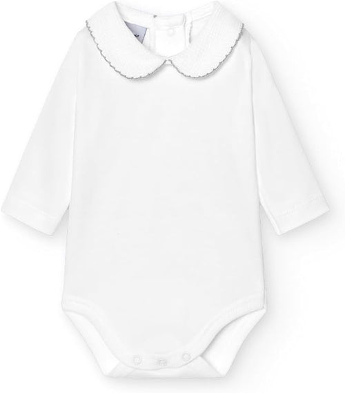 Body Maniche lunghe con colletto - Ricamato a mano