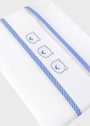Set culla orsetti ricamati - C63404 - Cielo