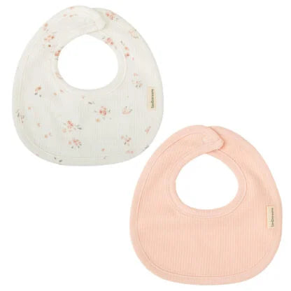 Set 2 bavaglini in cotone - rosa