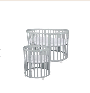 Culla/lettino 7in1 ovale - Grigio