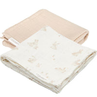 Set 2 muslin baby bunny 70x70cm- LD