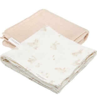 Set 2 muslin baby bunny 70x70cm- LD