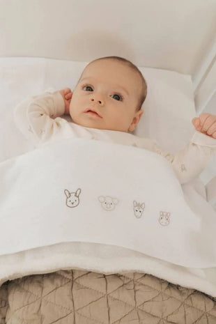 Set Lenzuola per culla - Animal Friends Bamboom