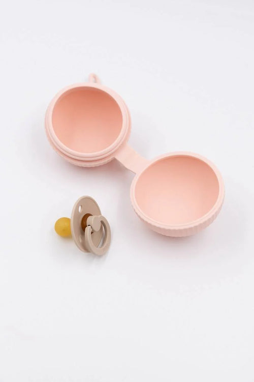 Porta ciuccio in silicone - rosa