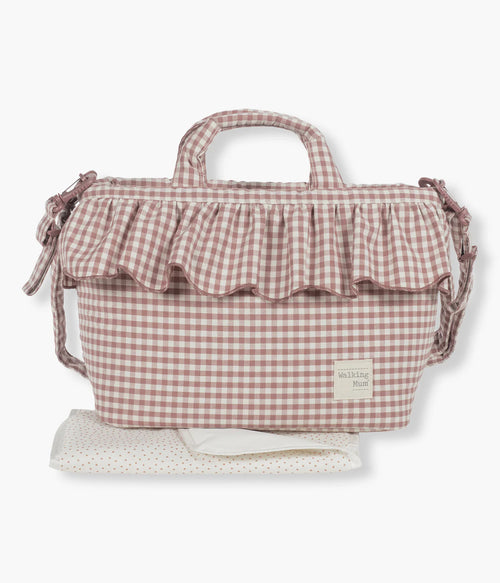 Borsa fasciatoio per passeggino Pralinè - Vichy moka