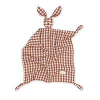 DouDou in mussola Bunny - 40x40 - Moka quadretti
