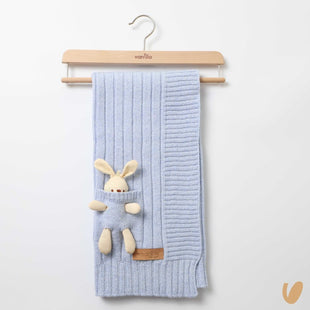 Coperta in lana con coniglietto