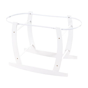 Struttura porta cesta in legno bianco