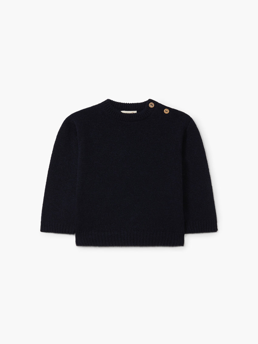 Maglione girocollo - blu navy - tg. 24 mesi