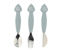 Set posatine in acciaio e silicone - squaletto