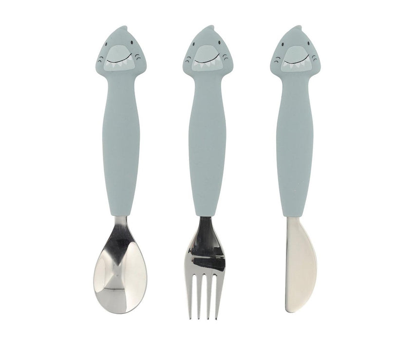 Set posatine in acciaio e silicone - squaletto