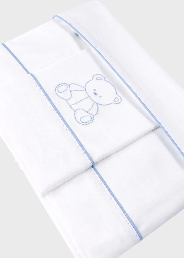 Set lenzuola culla - Orsetto - C63404 - Cielo