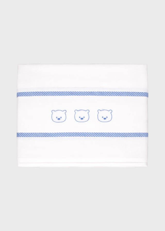 Set culla orsetti ricamati - C63404 - Cielo