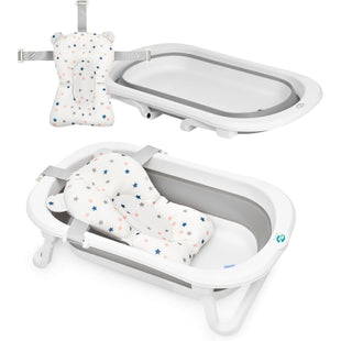 Vaschetta pieghevole per bagnetto - con riduttore ergonomico e termometro acqua