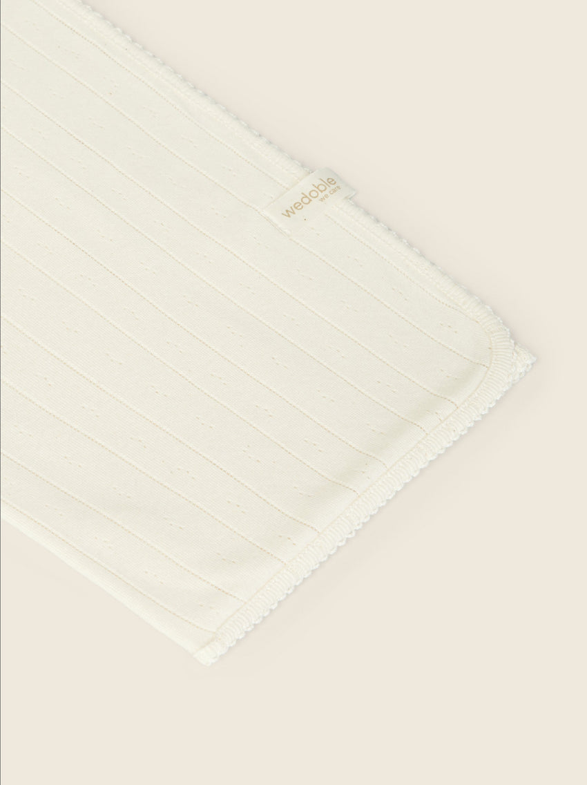 Copertina culla in cotone leggero traforata